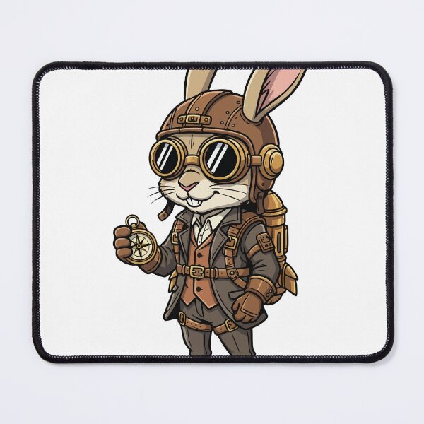 Item preview, Steampunk Explorer Rabbit Retro Compass designed and sold by PixelStudioBe.