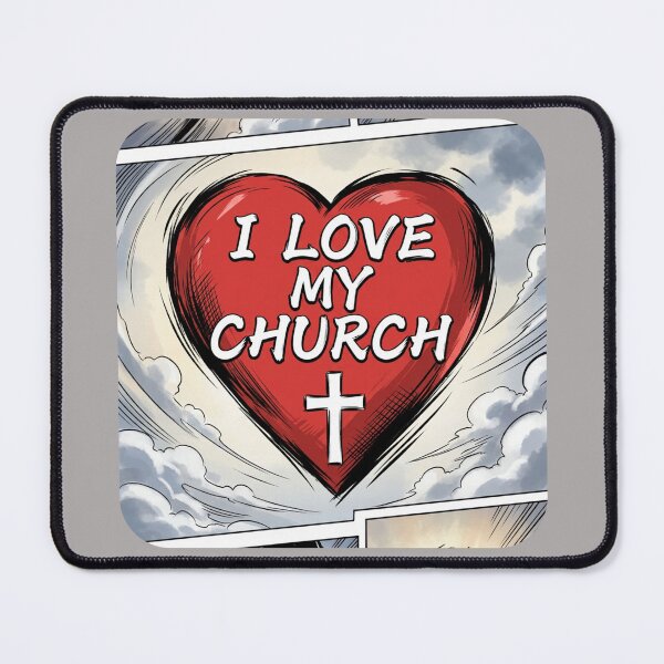 Item preview, I Love My Church designed and sold by Praytastic.