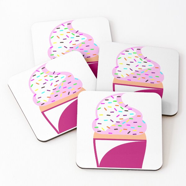 Item preview, Pink Cupcake with Rainbow Sprinkles designed and sold by Risa-C.