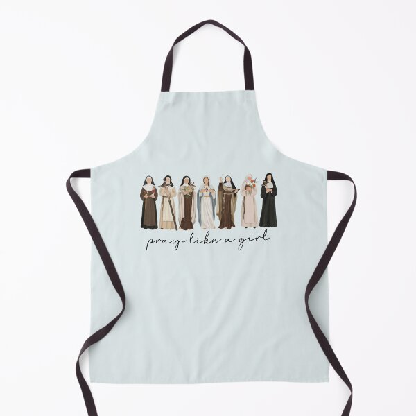 Item preview, Catholic Saint Shirt Pray Like A Girl Christian Tee Catholic Sweatshirt Catholic Womens Gift designed and sold by LessIsLoud.