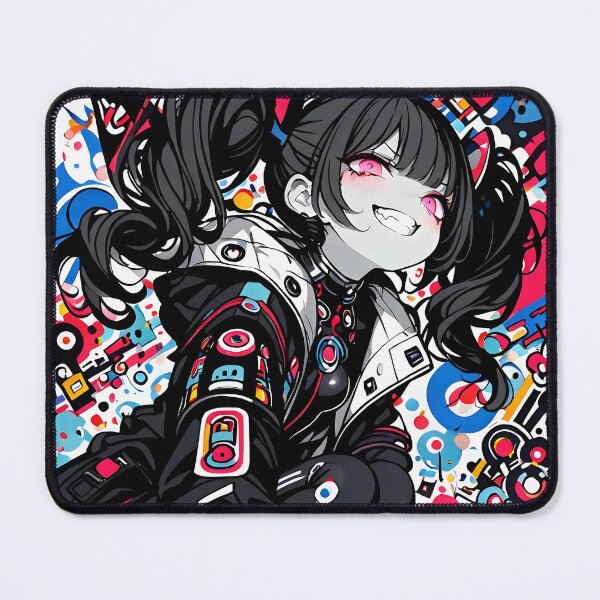 Item preview, NEON: Arrogant Cyberpop Tactical Crouch | Cute Cyberpunk Anime Girl designed and sold by Sytrics.