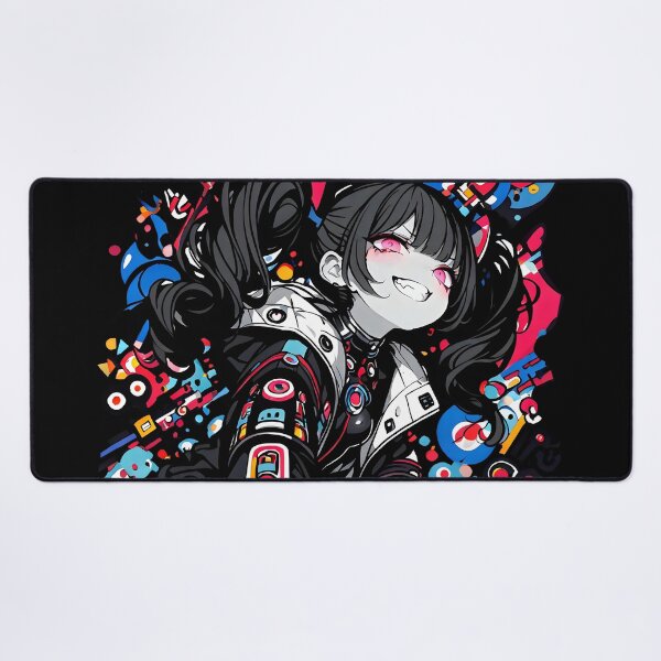 Item preview, NEON: Arrogant Cyberpop Tactical Crouch | Cute Cyberpunk Anime Girl designed and sold by Sytrics.