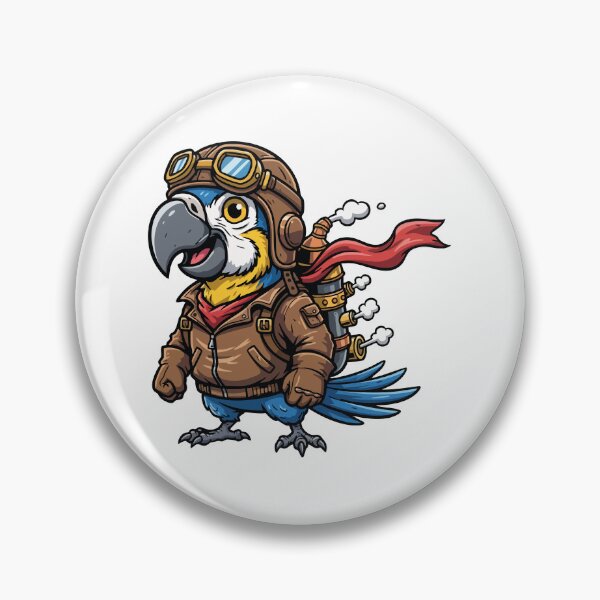 Item preview, Steampunk Aviator Parrot Flight Adventure designed and sold by PixelStudioBe.