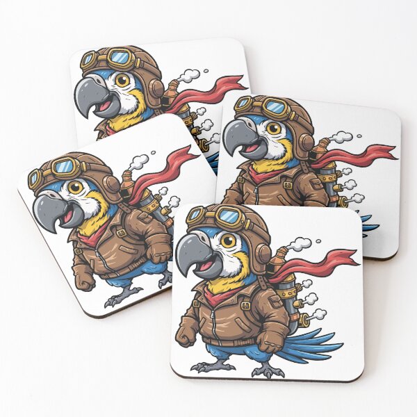 Item preview, Steampunk Aviator Parrot Flight Adventure designed and sold by PixelStudioBe.