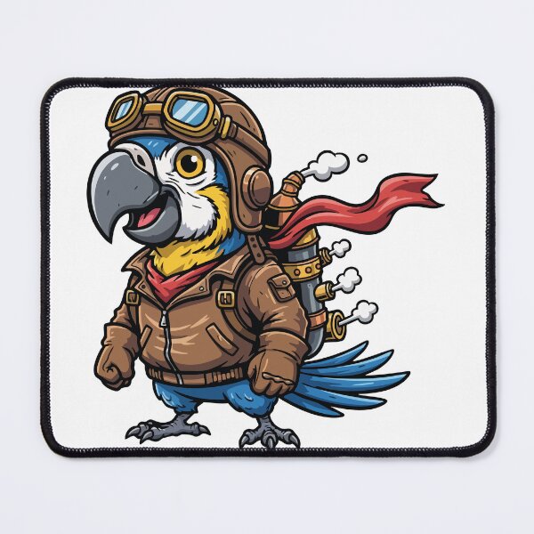 Item preview, Steampunk Aviator Parrot Flight Adventure designed and sold by PixelStudioBe.