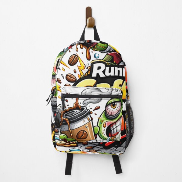 Item preview, Frog Gym Fitness Sticker – Running on Caffeine and Chaos designed and sold by les3cerises.
