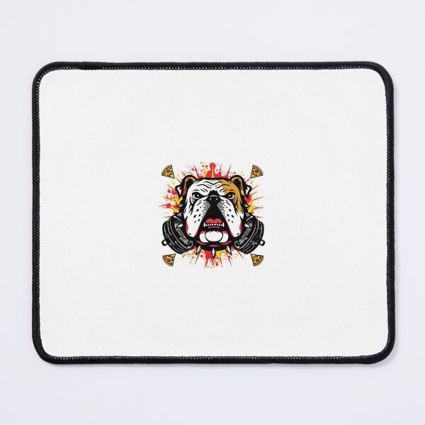 Item preview, Angry Gym Bulldog - Pizza Cheat Meal & Bodybuilding Weights designed and sold by VibeLab3.
