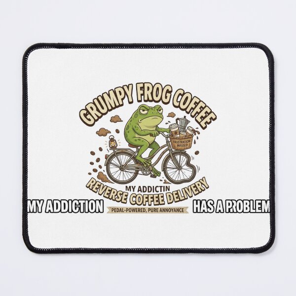 Item preview, Grumpy Frog Coffee - Funny Reverse Delivery Mood designed and sold by Wear Sculpt.