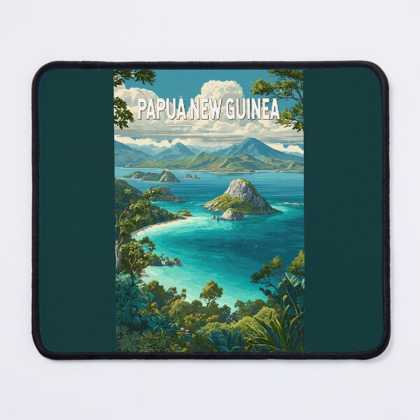 Item preview, Papua New Guinea Illustration Travel Art Vintage designed and sold by KrisSidDesigns.