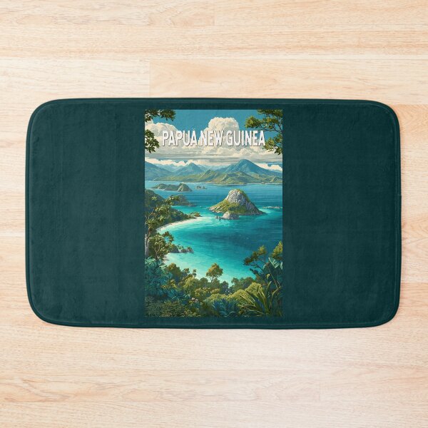 Item preview, Papua New Guinea Illustration Travel Art Vintage designed and sold by KrisSidDesigns.