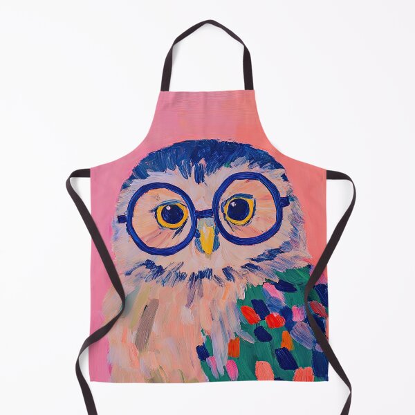 Item preview, Colorful owl with glasses, pop art style designed and sold by ArtHouseNiklas.