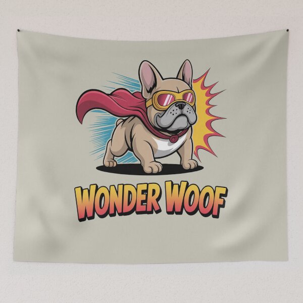 Item preview, superhero dog - playful dog - comic book dog - pet lover gift - cute puppy - animal superhero - dog sticker - dog hoodie - adorable dog - funny puppy - superhero pup designed and sold by JansenGS.