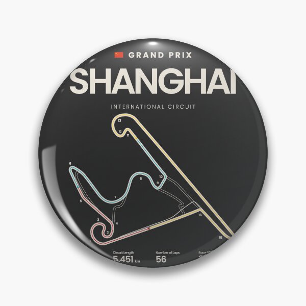 Item preview, Shanghai International Circuit | Chinese Grand Prix Motorsports Circuit Map designed and sold by aio.
