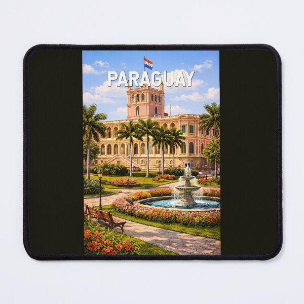 Item preview, Paraguay Illustration Travel Art Vintage designed and sold by KrisSidDesigns.