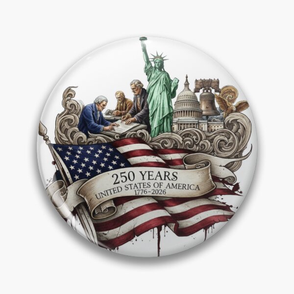 Artikelvorschau, 250 Jahre USA - 1776-2026 entworfen und verkauft von Rob5Designs.