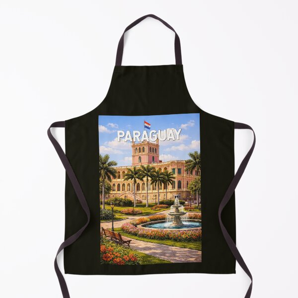 Item preview, Paraguay Illustration Travel Art Vintage designed and sold by KrisSidDesigns.