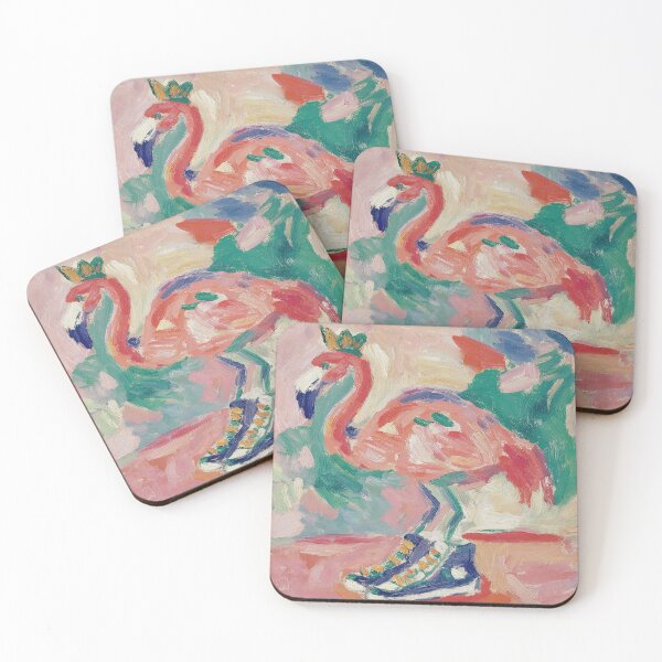 Item preview, Royal Flamingo with Sneakers designed and sold by ArtHouseNiklas.