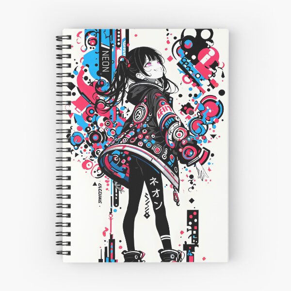 Item preview, NEON: Confident Cyberpop Urban Defiance | Cute Cyberpunk Anime Girl designed and sold by Sytrics.