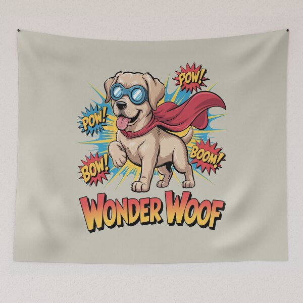 Item preview, superhero dog - playful dog - comic book dog - pet lover gift - cute puppy - animal superhero - dog sticker - dog hoodie - adorable dog - funny puppy - superhero pup designed and sold by JansenGS.