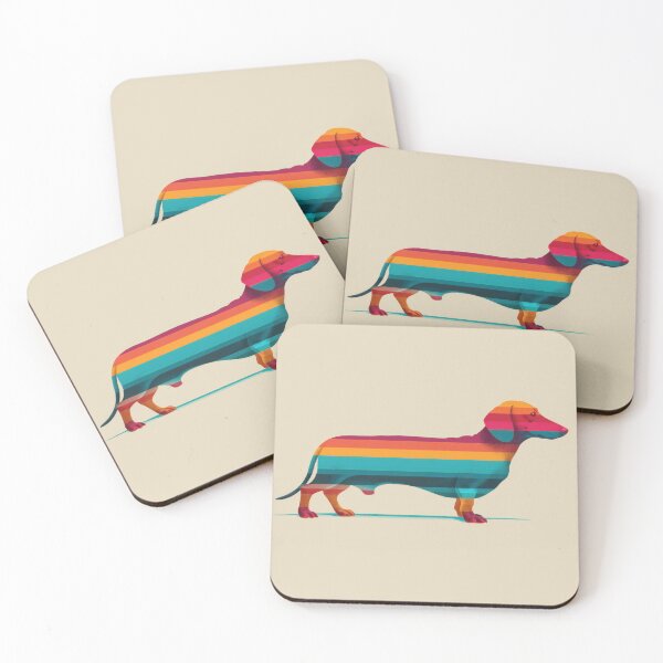 Item preview, Dog with colorful stripes on body designed and sold by anytka.