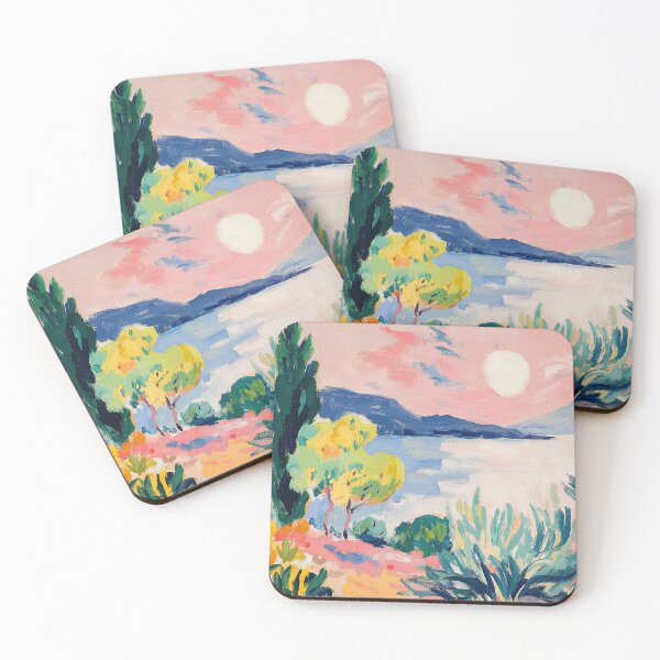 Item preview, Fauvist landscape by the sea designed and sold by ArtHouseNiklas.