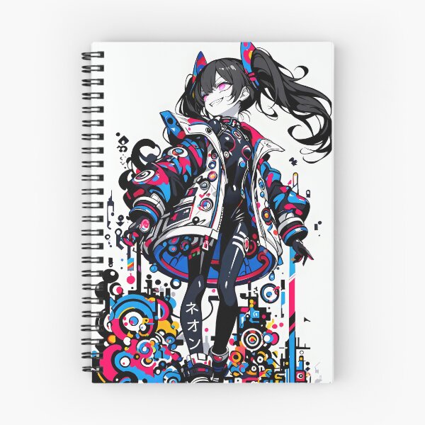 Item preview, NEON: Arrogant Cyberpop Glitch Stare | Cute Cyberpunk Anime Girl designed and sold by Sytrics.