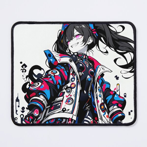 Item preview, NEON: Arrogant Cyberpop Glitch Stare | Cute Cyberpunk Anime Girl designed and sold by Sytrics.