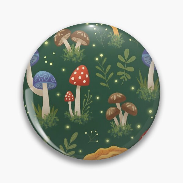 Item preview, Magical Pattern of Mushrooms and Forest Fungi designed and sold by byCreativeArt.