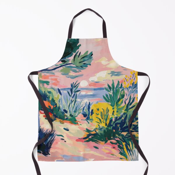 Item preview, Sunny coastal path in vibrant colors designed and sold by ArtHouseNiklas.