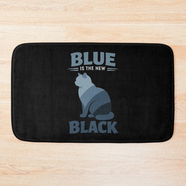 Item preview, BKH Blue: Minimalist "Blue is the new Black" designed and sold by Pineapple-Tree.