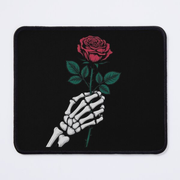 Item preview, Skeleton Hand Holding Red Rose – Dark Love Gothic Design designed and sold by Redwan58.