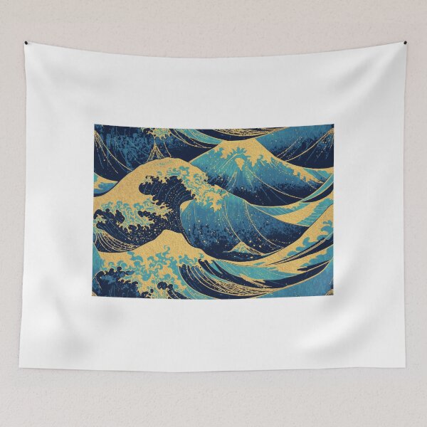 Item preview, Modern Abstract Ocean Waves Seamless Pattern designed and sold by cesinhasilva.