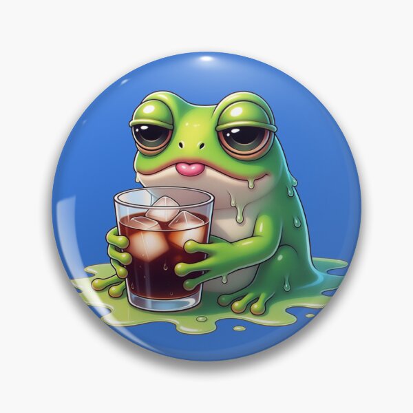 Item preview, Tired Frog Aesthetic: Cute Melting Frog Design Collection designed and sold by Bittor18.