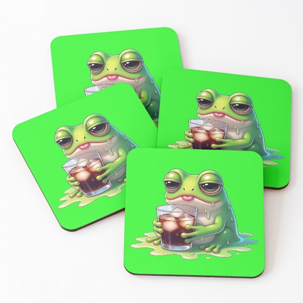 Item preview, Tired Frog Aesthetic: Cute Melting Frog Design Collection designed and sold by Bittor18.