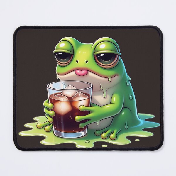 Item preview, Tired Frog Aesthetic: Cute Melting Frog Design Collection designed and sold by Bittor18.