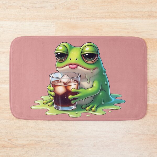 Item preview, Tired Frog Aesthetic: Cute Melting Frog Design Collection designed and sold by Bittor18.