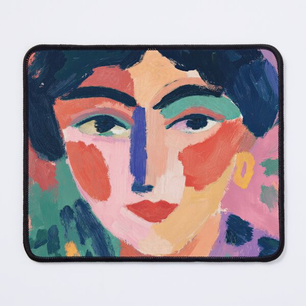 Item preview, Fauvist portrait with vibrant colors designed and sold by ArtHouseNiklas.