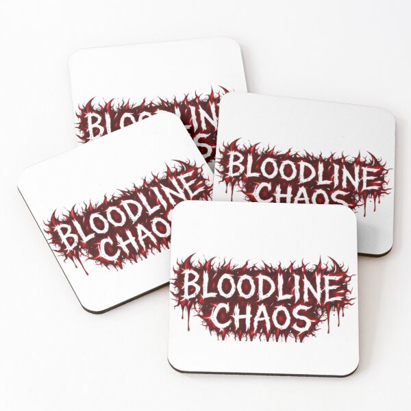 Item preview, Bloodline Chaos – Gothic Dripping Blood Metal Design designed and sold by bloomandbeads.eu.