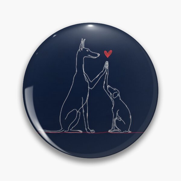 Item preview, Dogs show love with a heart sign designed and sold by anytka.