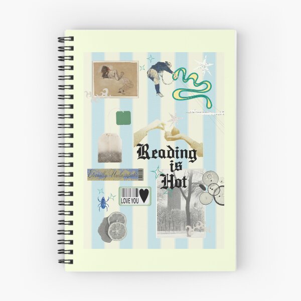 Item preview, Reading is hot collage designed and sold by frog & rose .