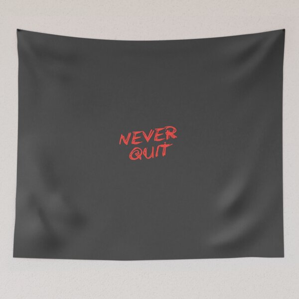 Item preview, Never Quit Bold Red Motivation designed and sold by StorySeller85.