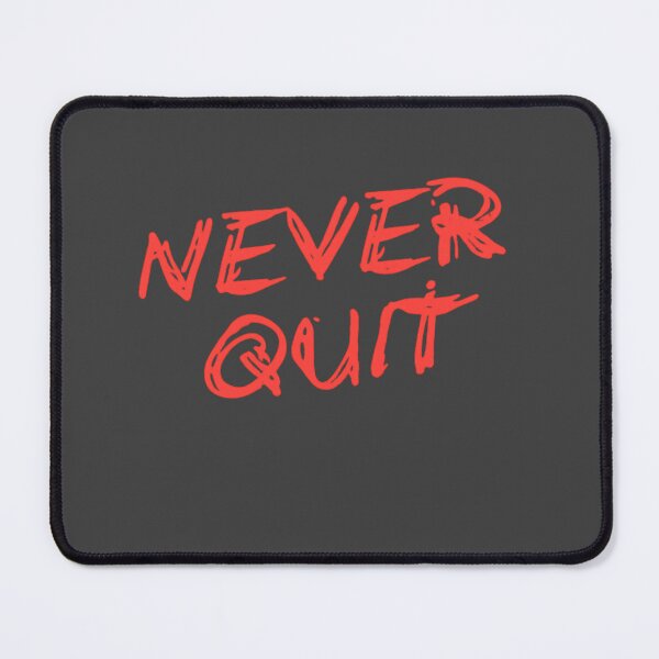 Item preview, Never Quit Bold Red Motivation designed and sold by StrongEveryDayStore.