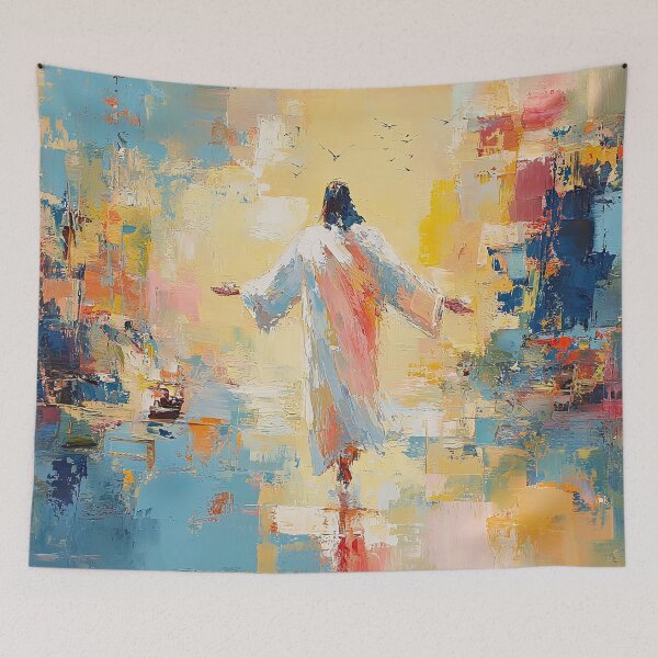 Item preview, Jesus Walks on Water designed and sold by ArtHouseNiklas.