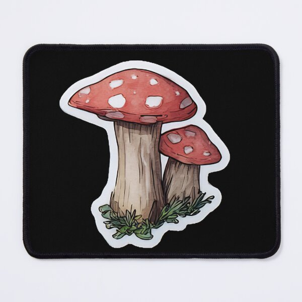 Item preview, Red Watercolor Forest Toadstools designed and sold by kndzxf.