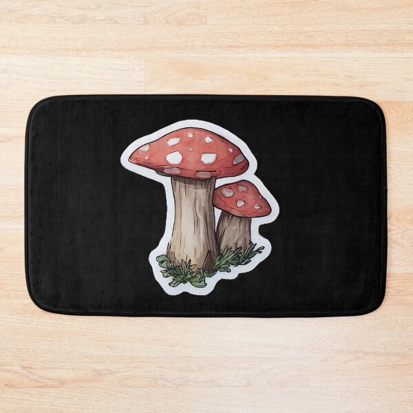 Item preview, Red Watercolor Forest Toadstools designed and sold by kndzxf.