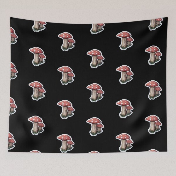 Item preview, Red Watercolor Forest Toadstools designed and sold by kndzxf.