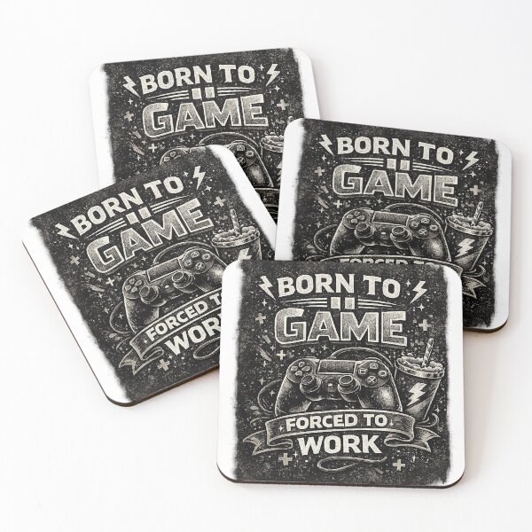 Item preview, Gift for Gamer, "Born to Game, forced to Work" designed and sold by Adrikul.
