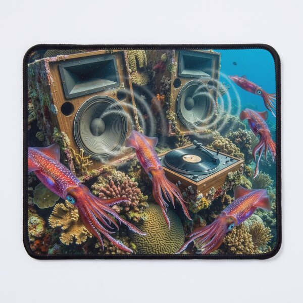 Item preview, Squids Vinyl Aficionados Have a Record Party  designed and sold by Tridentulus.