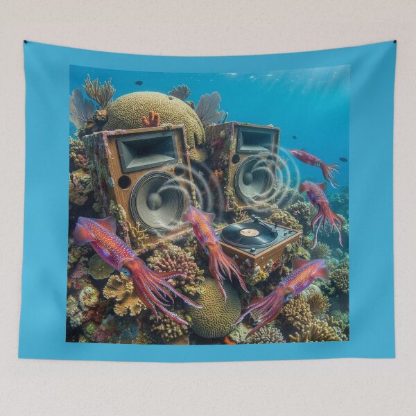 Item preview, Squids Vinyl Aficionados Have a Record Party  designed and sold by Tridentulus.