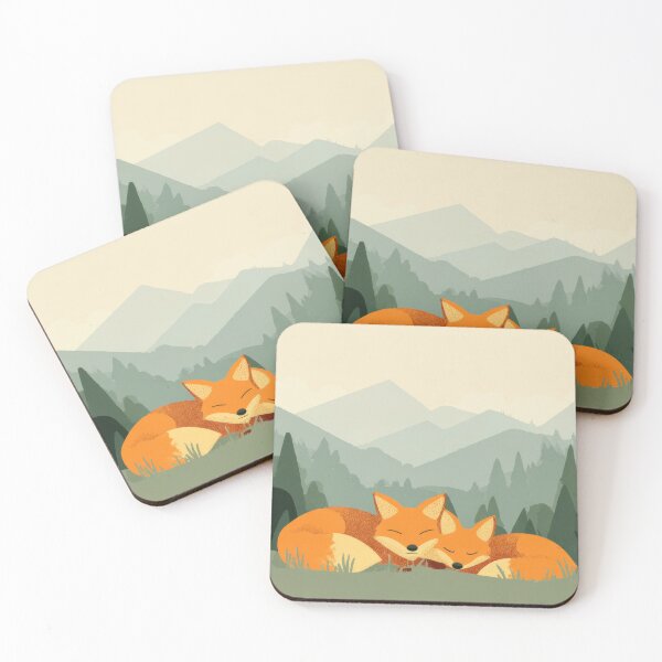 Item preview, Foxes rest in forest during day designed and sold by anytka.